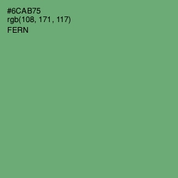 #6CAB75 - Fern Color Image