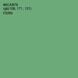 #6CAB79 - Fern Color Image