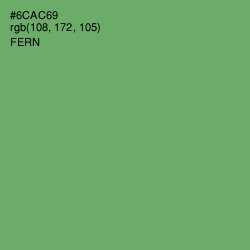 #6CAC69 - Fern Color Image