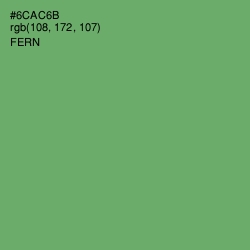 #6CAC6B - Fern Color Image