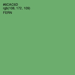 #6CAC6D - Fern Color Image