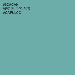 #6CACA9 - Acapulco Color Image