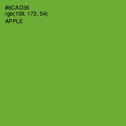 #6CAD36 - Apple Color Image