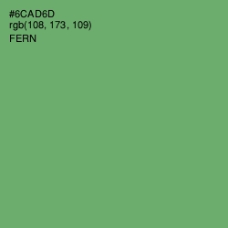 #6CAD6D - Fern Color Image