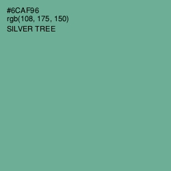 #6CAF96 - Silver Tree Color Image