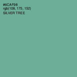 #6CAF98 - Silver Tree Color Image