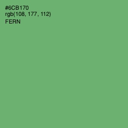 #6CB170 - Fern Color Image