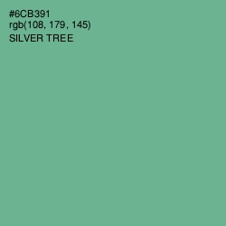 #6CB391 - Silver Tree Color Image