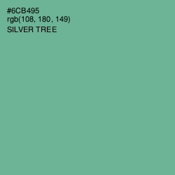 #6CB495 - Silver Tree Color Image