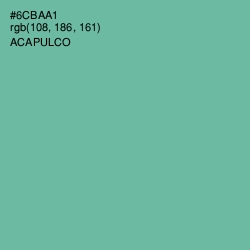 #6CBAA1 - Acapulco Color Image