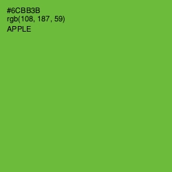 #6CBB3B - Apple Color Image