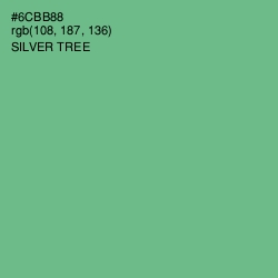 #6CBB88 - Silver Tree Color Image