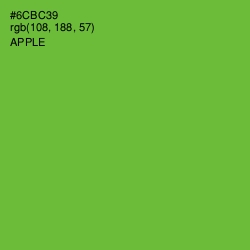 #6CBC39 - Apple Color Image