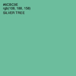 #6CBC9E - Silver Tree Color Image