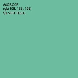#6CBC9F - Silver Tree Color Image