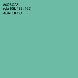 #6CBCA5 - Acapulco Color Image