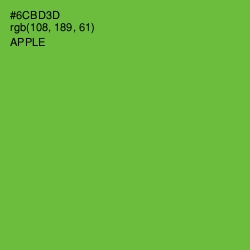 #6CBD3D - Apple Color Image