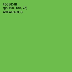 #6CBD4B - Asparagus Color Image