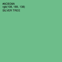 #6CBD8A - Silver Tree Color Image