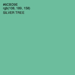 #6CBD9E - Silver Tree Color Image