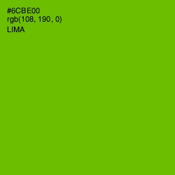 #6CBE00 - Lima Color Image