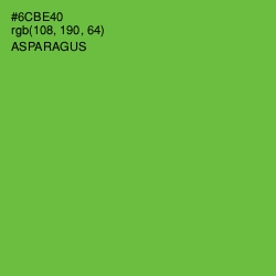 #6CBE40 - Asparagus Color Image