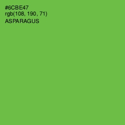 #6CBE47 - Asparagus Color Image