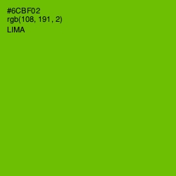 #6CBF02 - Lima Color Image