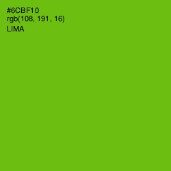 #6CBF10 - Lima Color Image