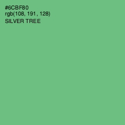 #6CBF80 - Silver Tree Color Image