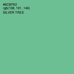 #6CBF92 - Silver Tree Color Image