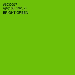 #6CC007 - Bright Green Color Image