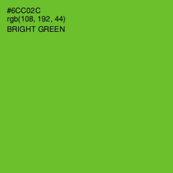 #6CC02C - Bright Green Color Image