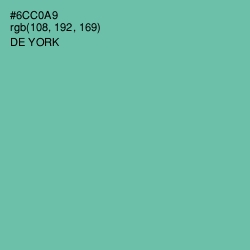 #6CC0A9 - De York Color Image