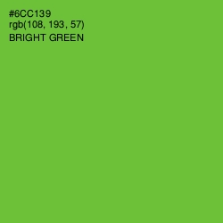 #6CC139 - Bright Green Color Image