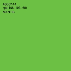 #6CC144 - Mantis Color Image