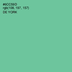 #6CC59D - De York Color Image