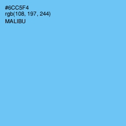 #6CC5F4 - Malibu Color Image