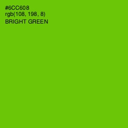 #6CC608 - Bright Green Color Image