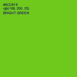 #6CC819 - Bright Green Color Image