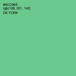 #6CC98E - De York Color Image