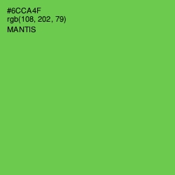 #6CCA4F - Mantis Color Image