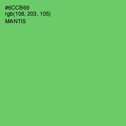 #6CCB69 - Mantis Color Image