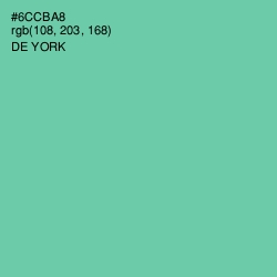 #6CCBA8 - De York Color Image