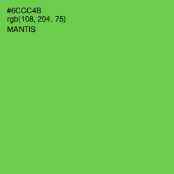 #6CCC4B - Mantis Color Image