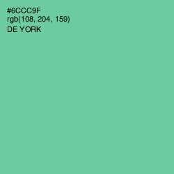 #6CCC9F - De York Color Image