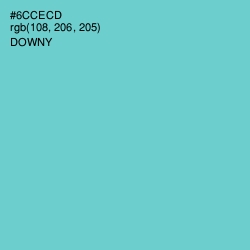 #6CCECD - Downy Color Image