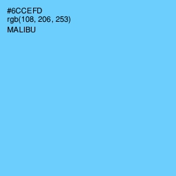 #6CCEFD - Malibu Color Image