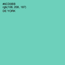 #6CD0BB - De York Color Image