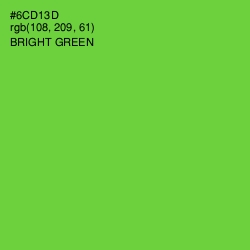 #6CD13D - Bright Green Color Image